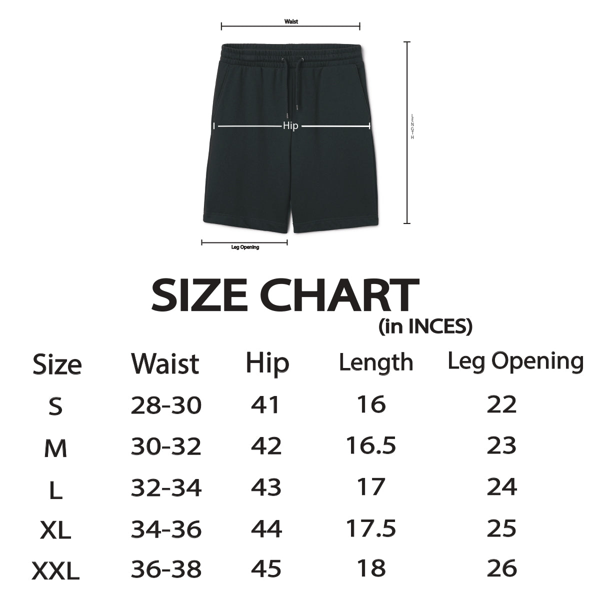 Men's Black Shorts