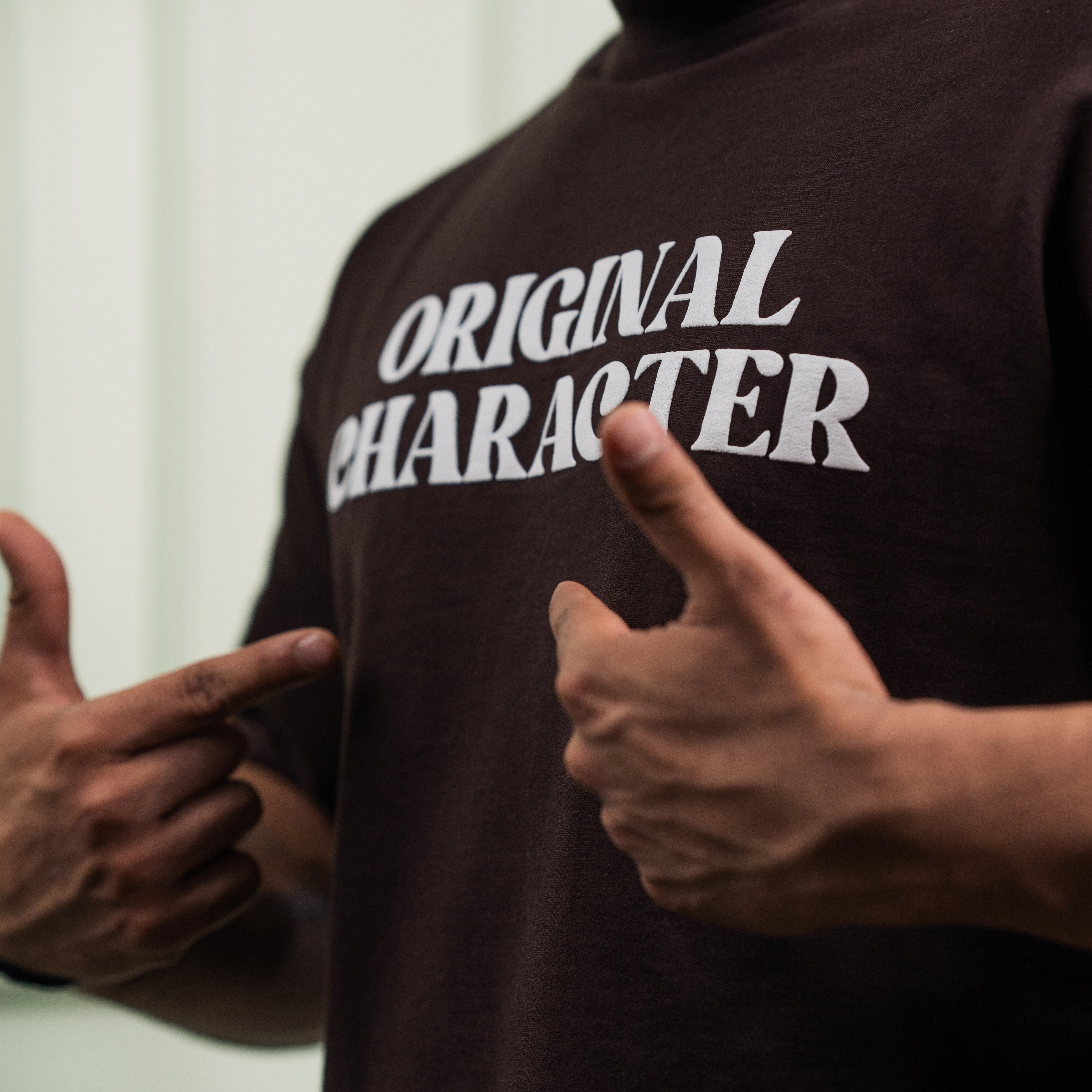 Image of Original Character Brown Oversized T-shirt