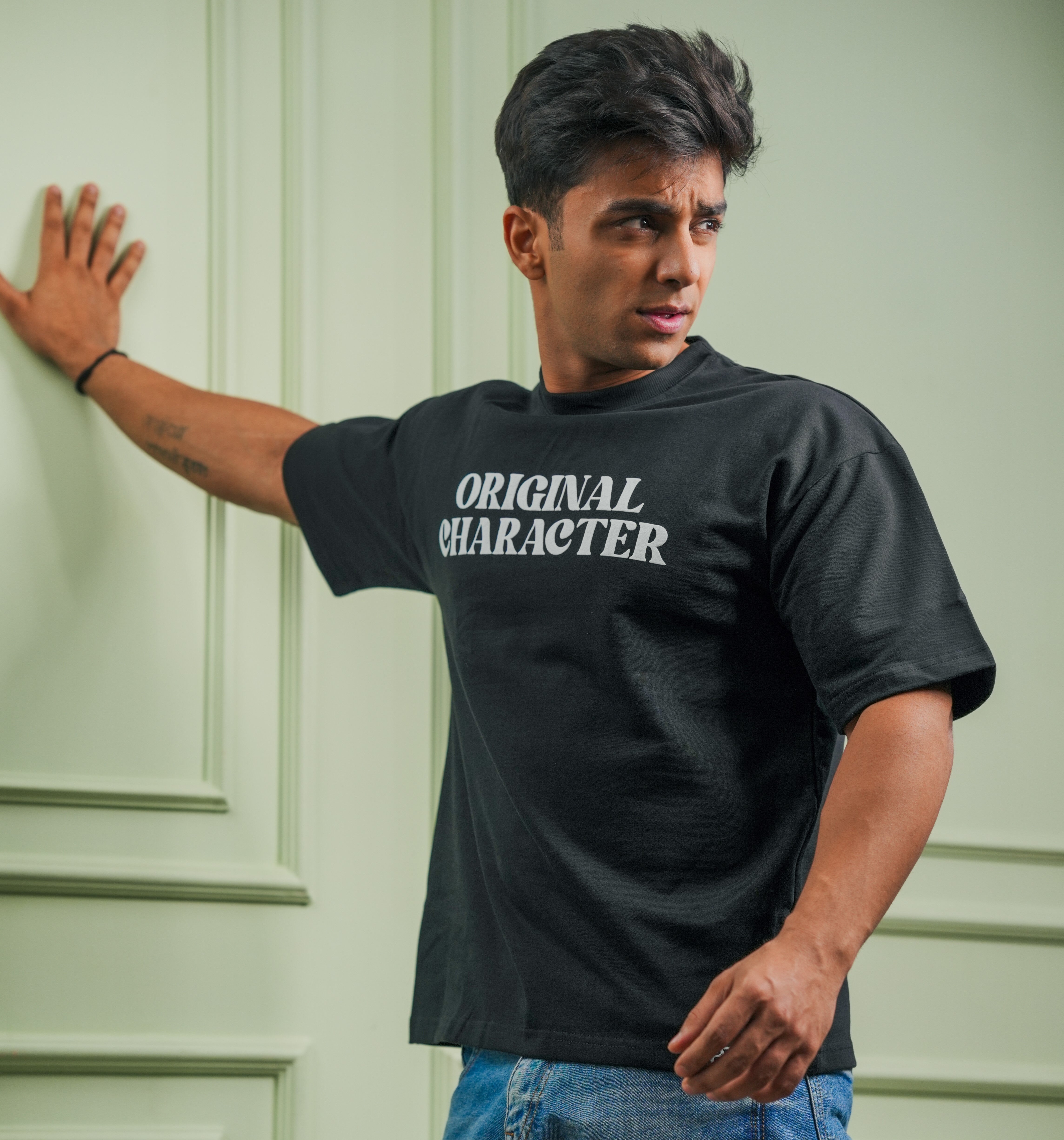 Image of Original Character Black Oversized T-shirt