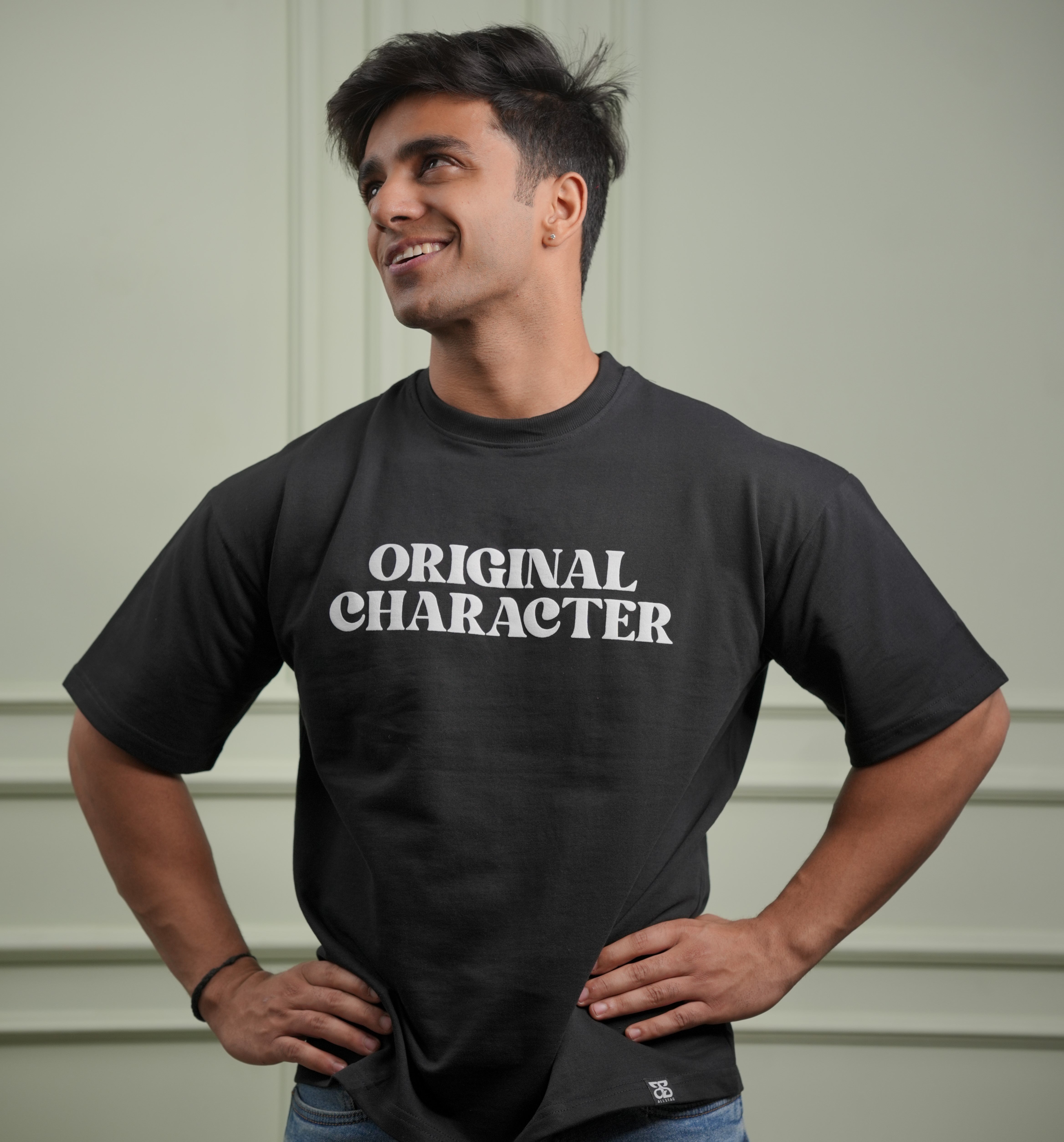 Image of Original Character Black Oversized T-shirt