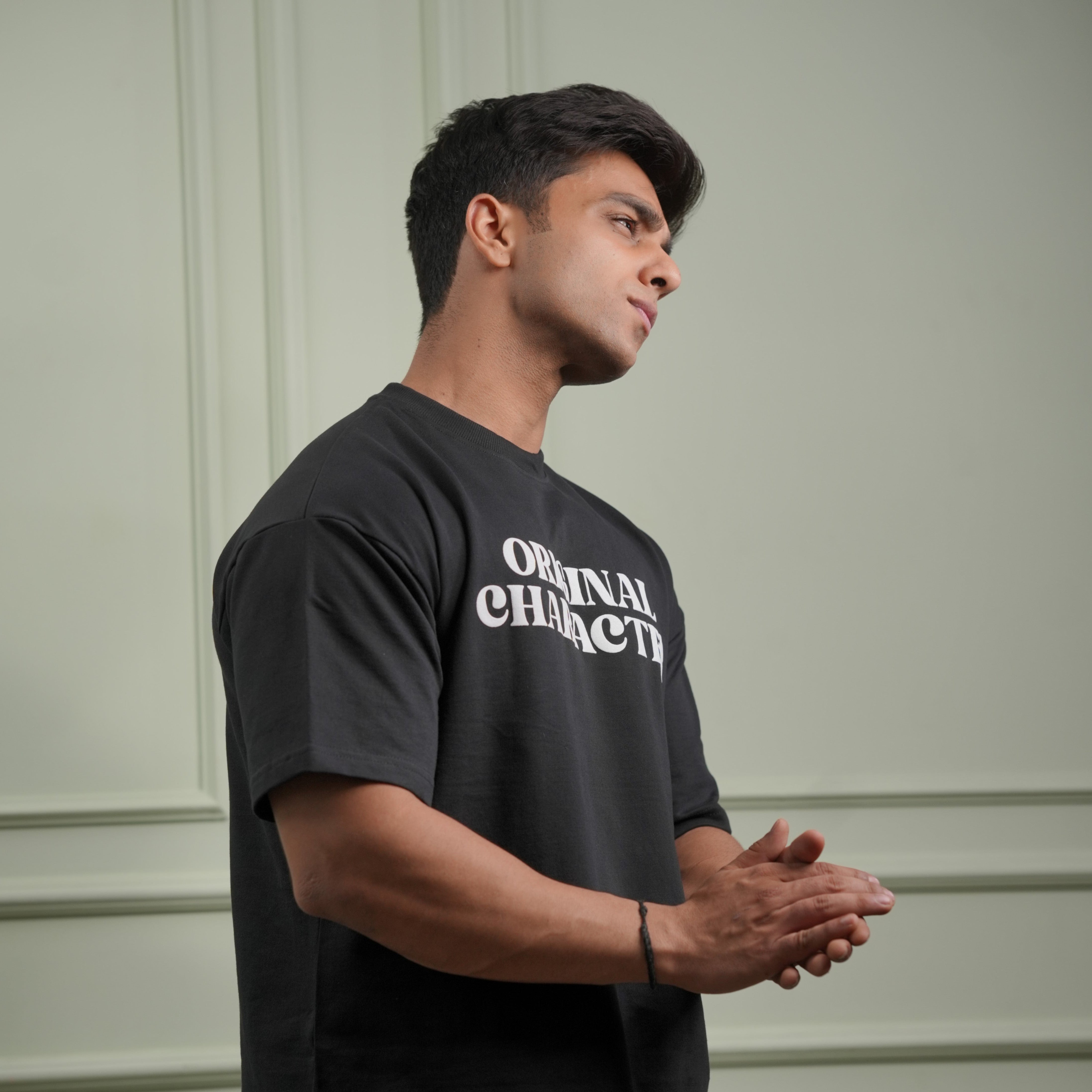 Image of Original Character Black Oversized T-shirt