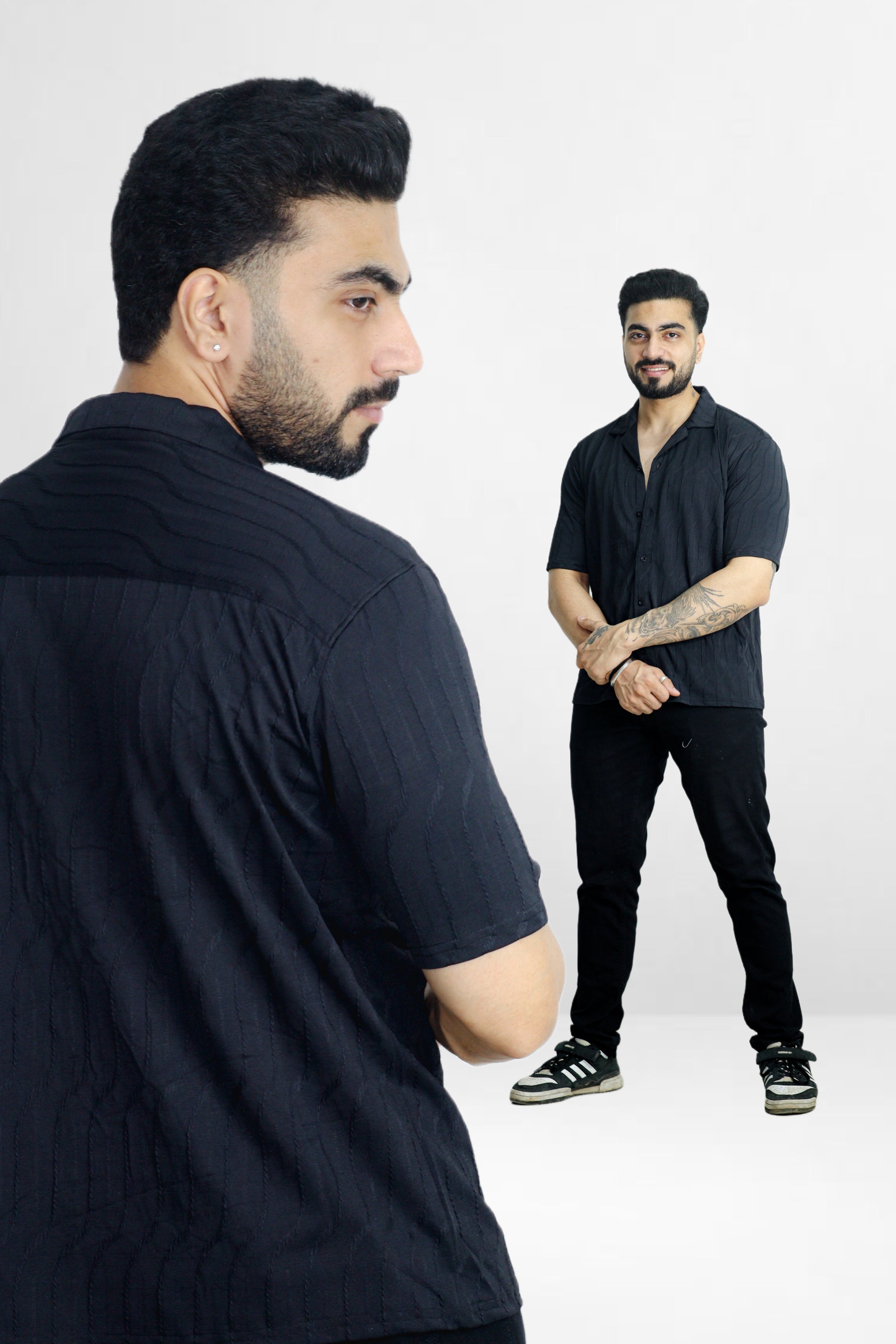 Midnight Black Oversized Shirt