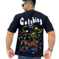 (UNISEX) CATCHING BLACK T-SHIRT