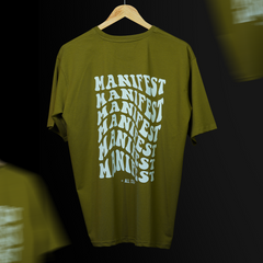 MANIFEST OLIVE OVERSIZED T-SHIRT