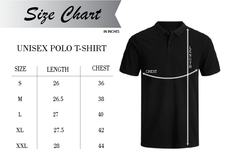 BLACK UNISEX POLO T-SHIRT