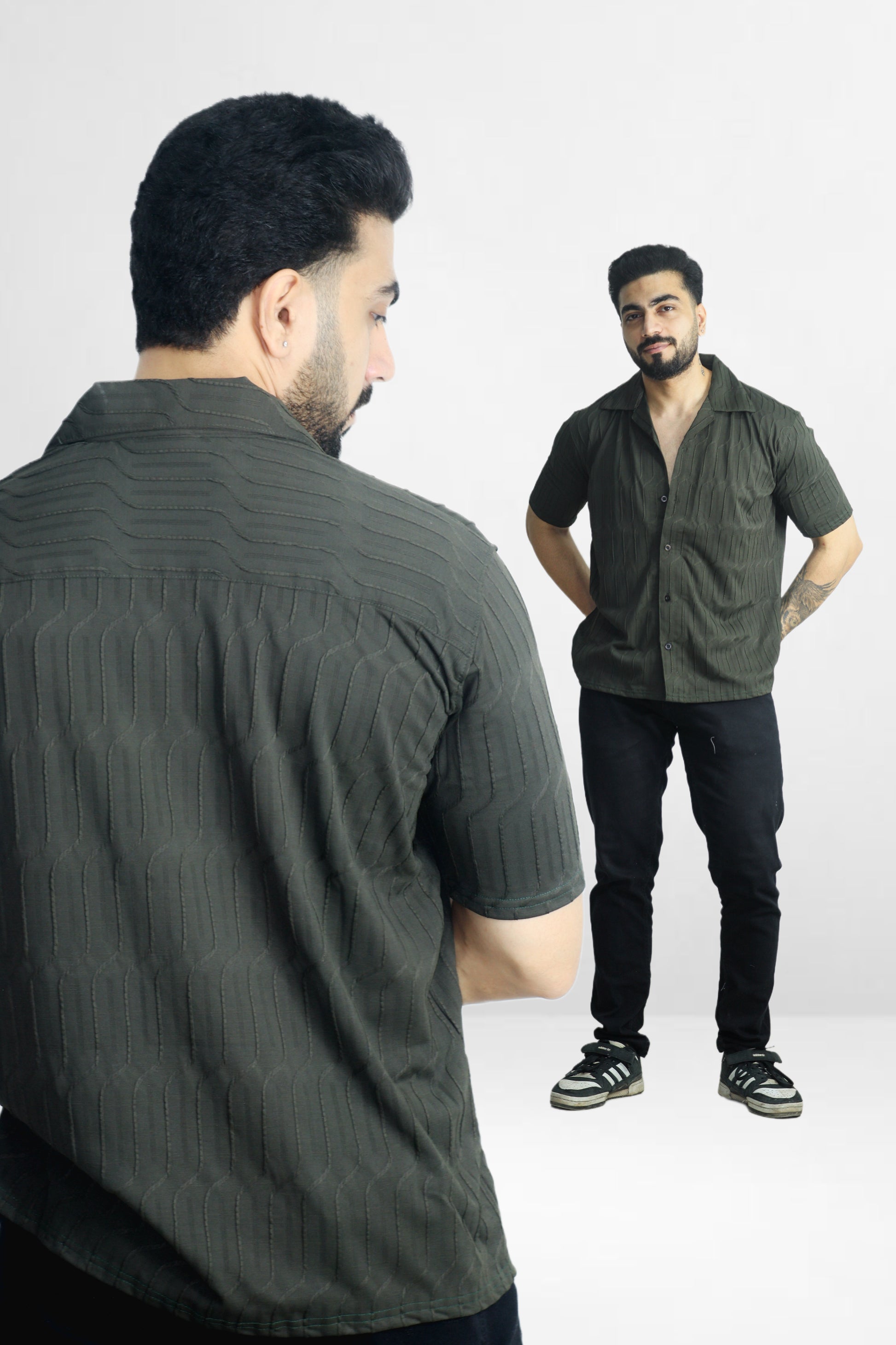 Vintage Green Oversized Shirt