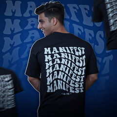 MANIFEST BLACK OVERSIZED T-SHIRT