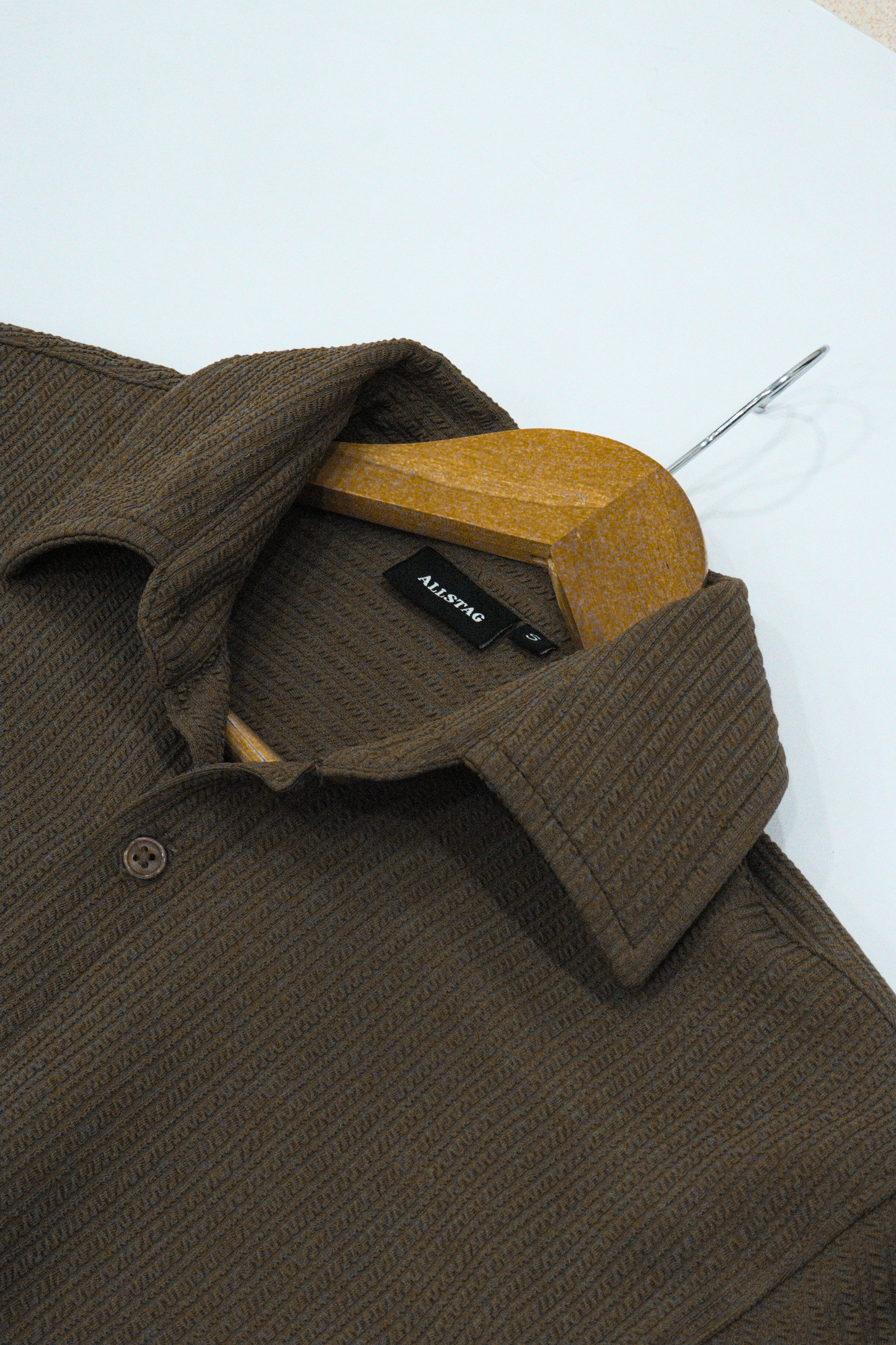 Image of Cocoa Textured Shirt