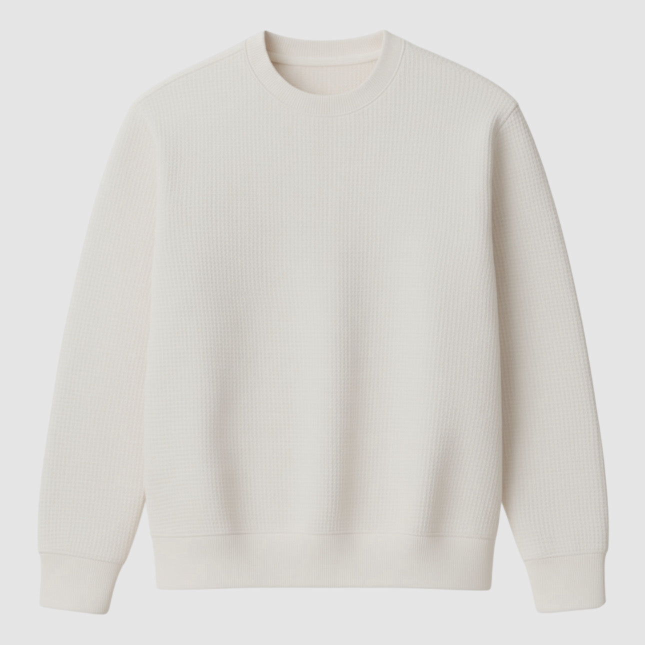 Waffle Knit Sweat Shirt