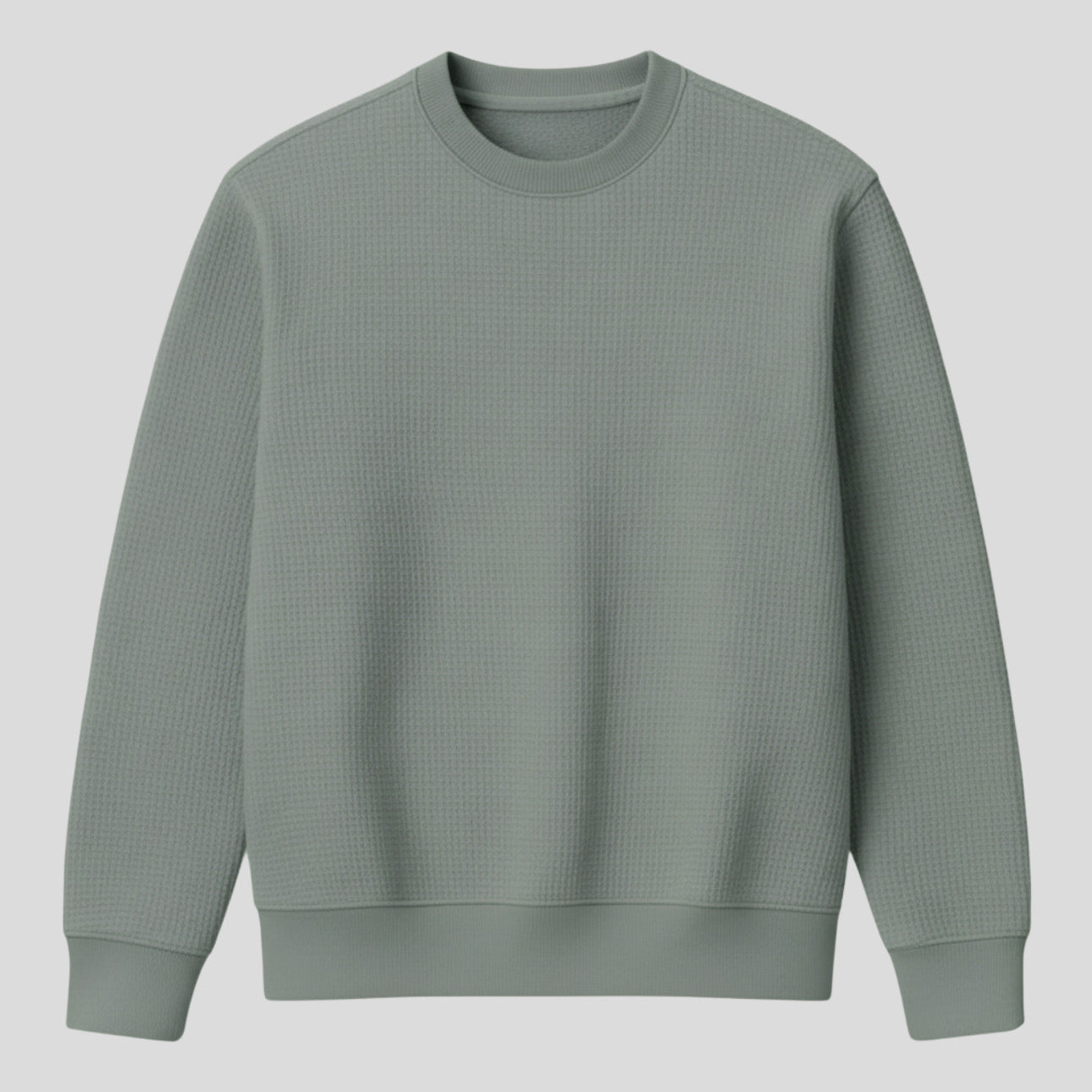 Image of Waffle Knit Sweat Shirt
