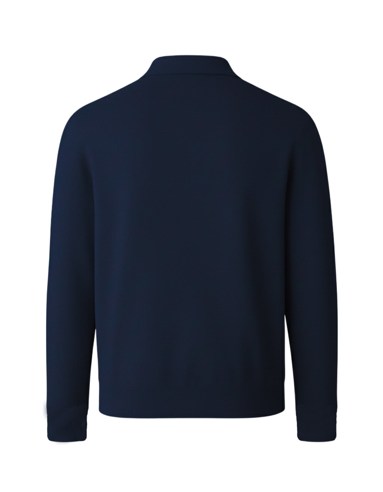 Essential Blue Long Sleeve Polo