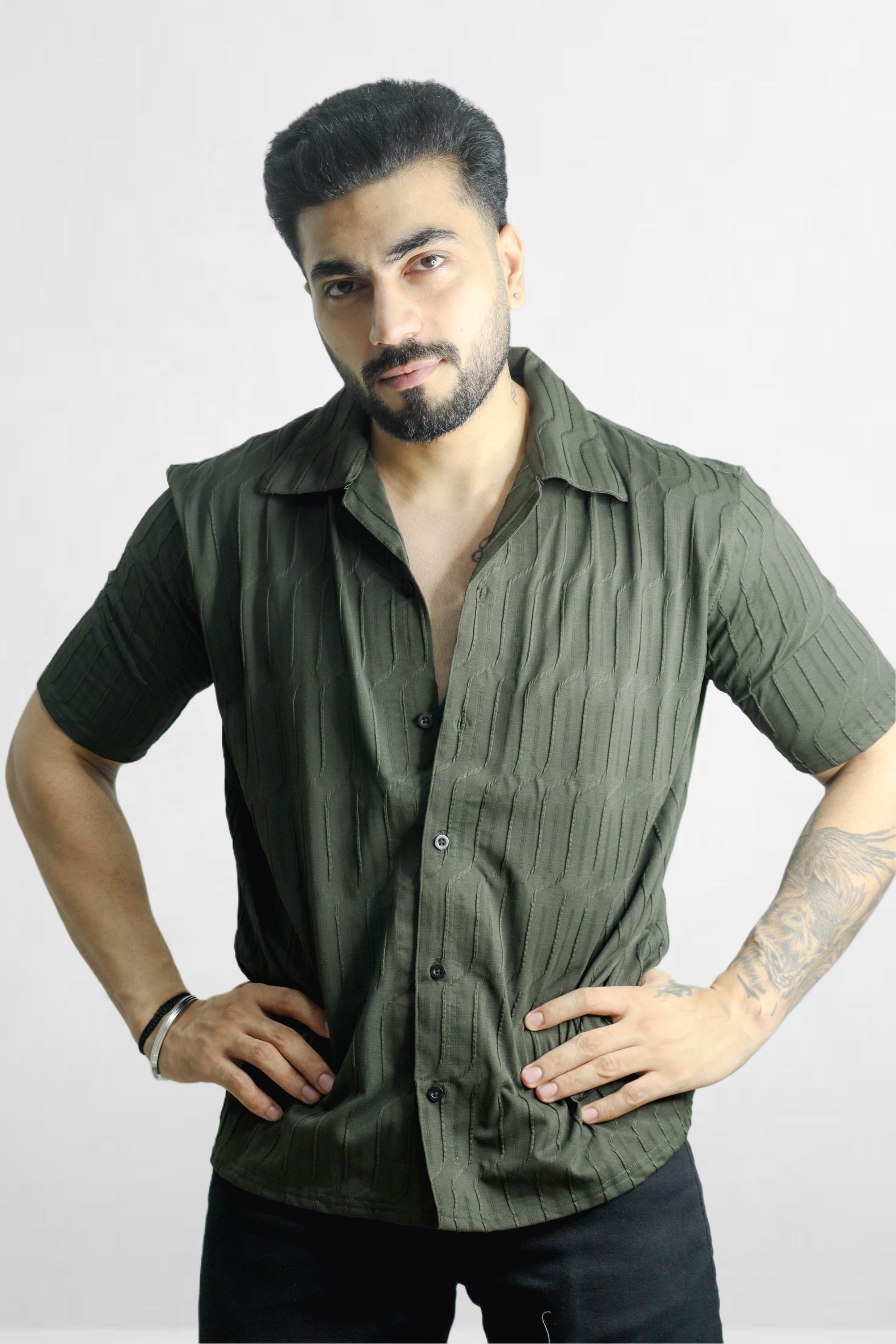 Vintage Green Oversized Shirt
