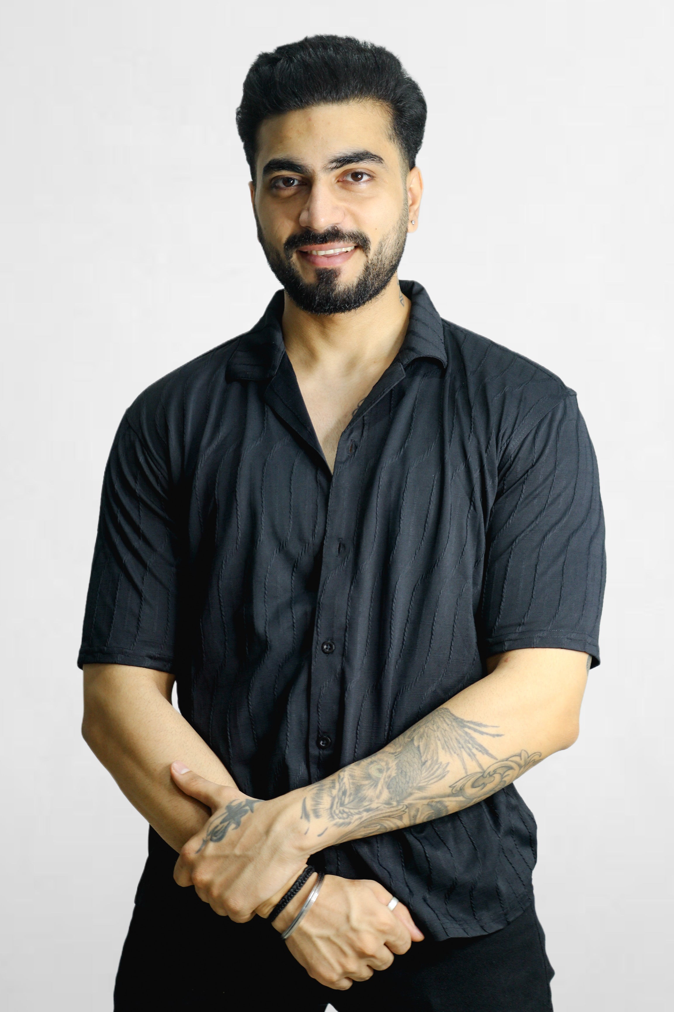 Image of Midnight Black Oversized Shirt