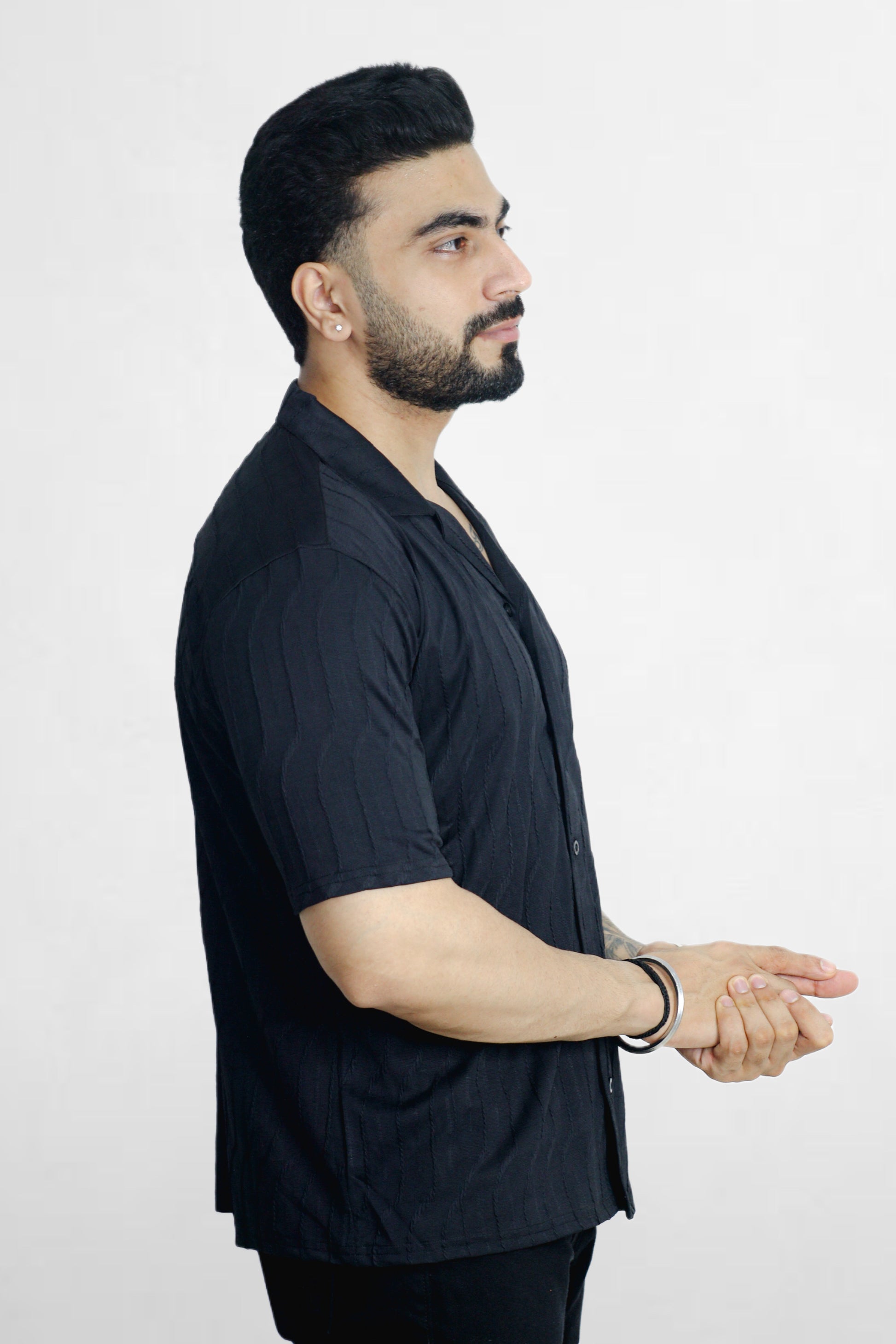 Midnight Black Oversized Shirt