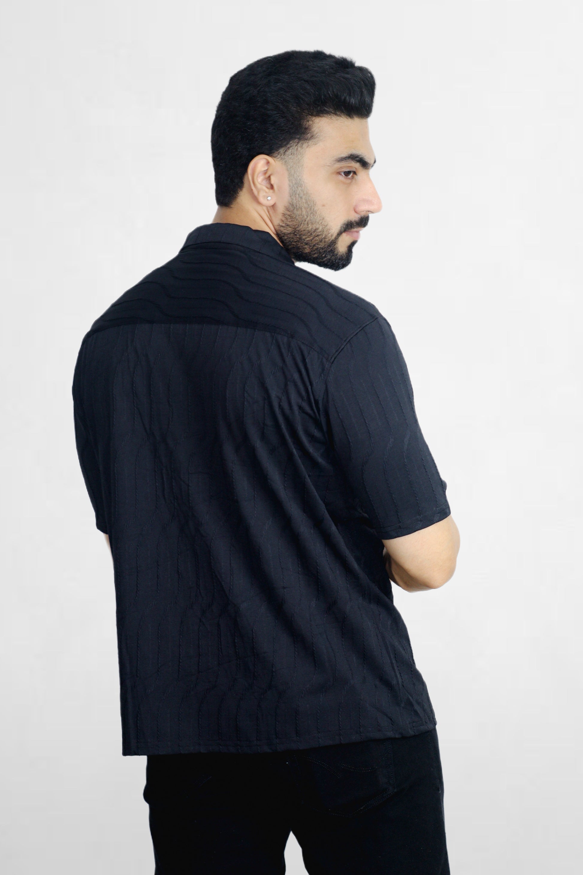Midnight Black Oversized Shirt