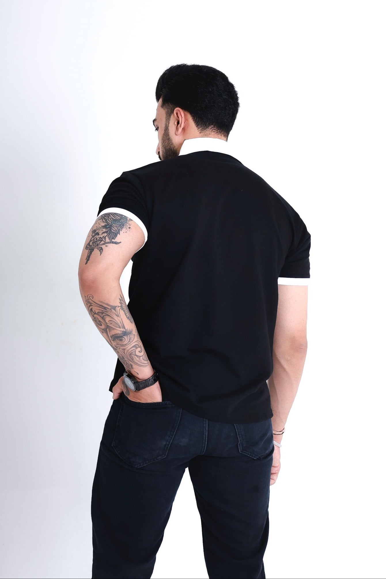 Image of Black Polo T-Shirt