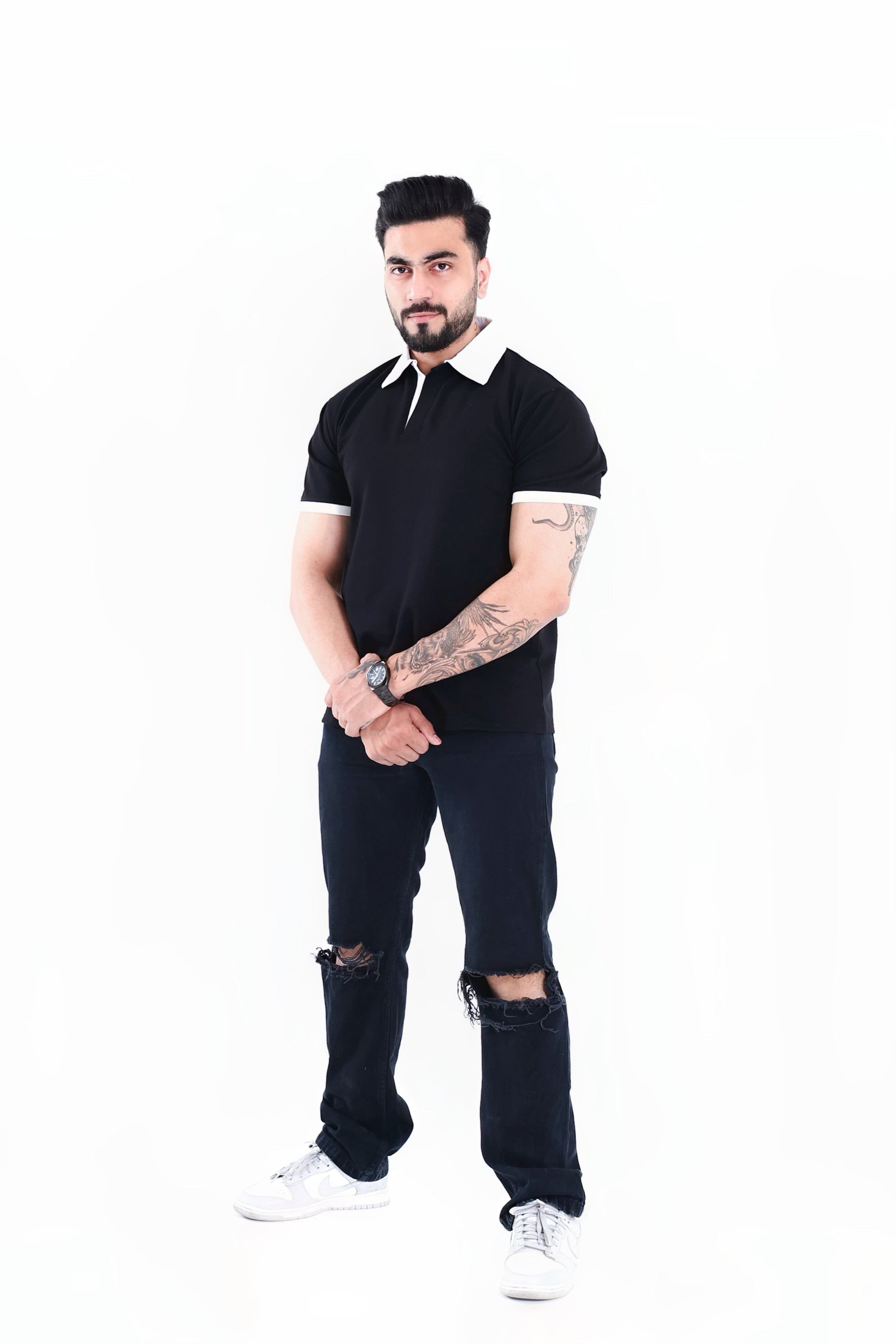 Black Polo T-Shirt