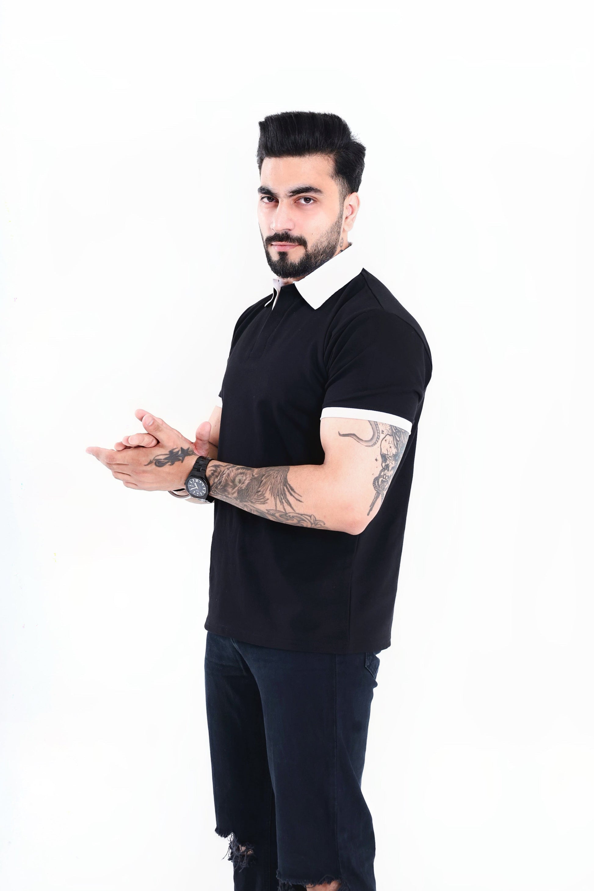 Black Polo T-Shirt