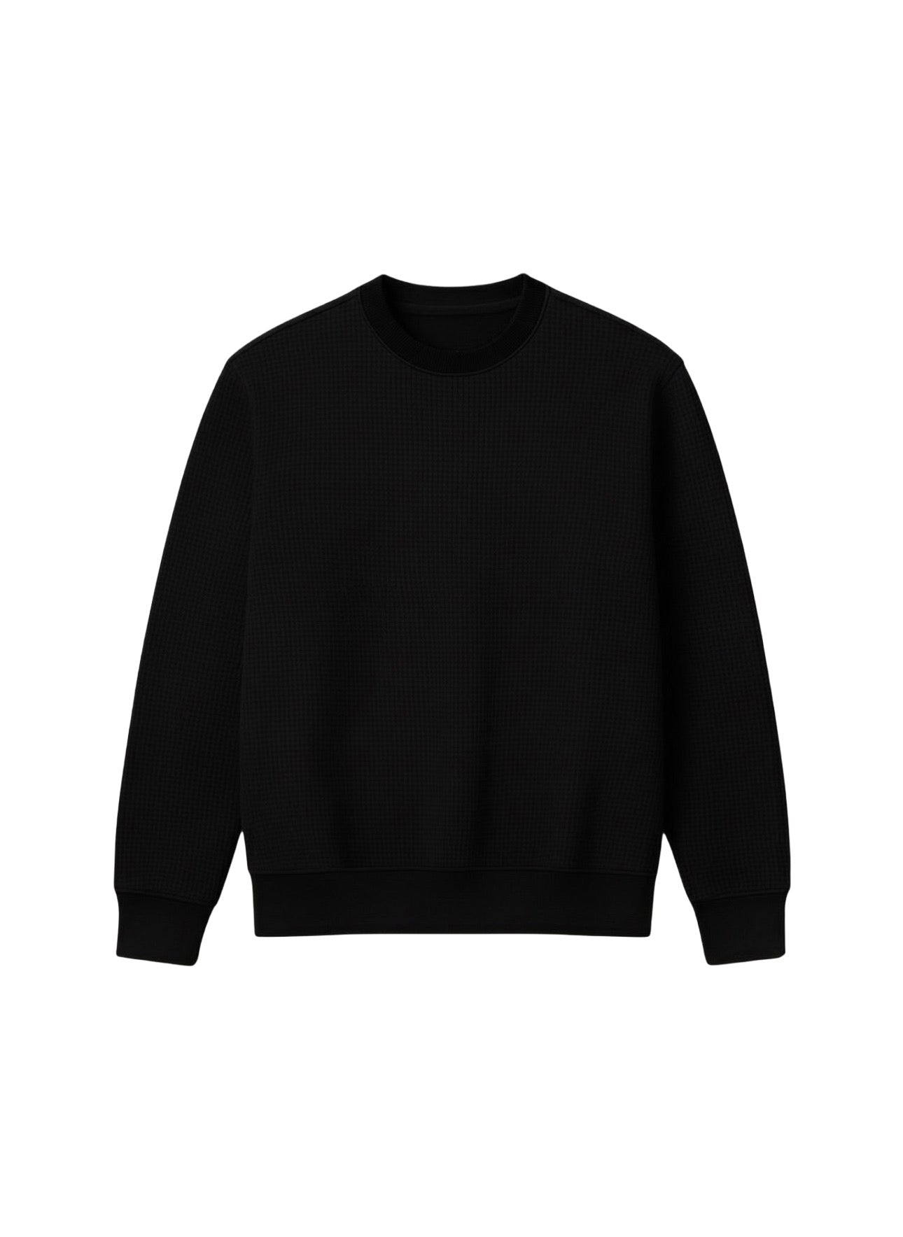 Waffle Knit Sweat Shirt