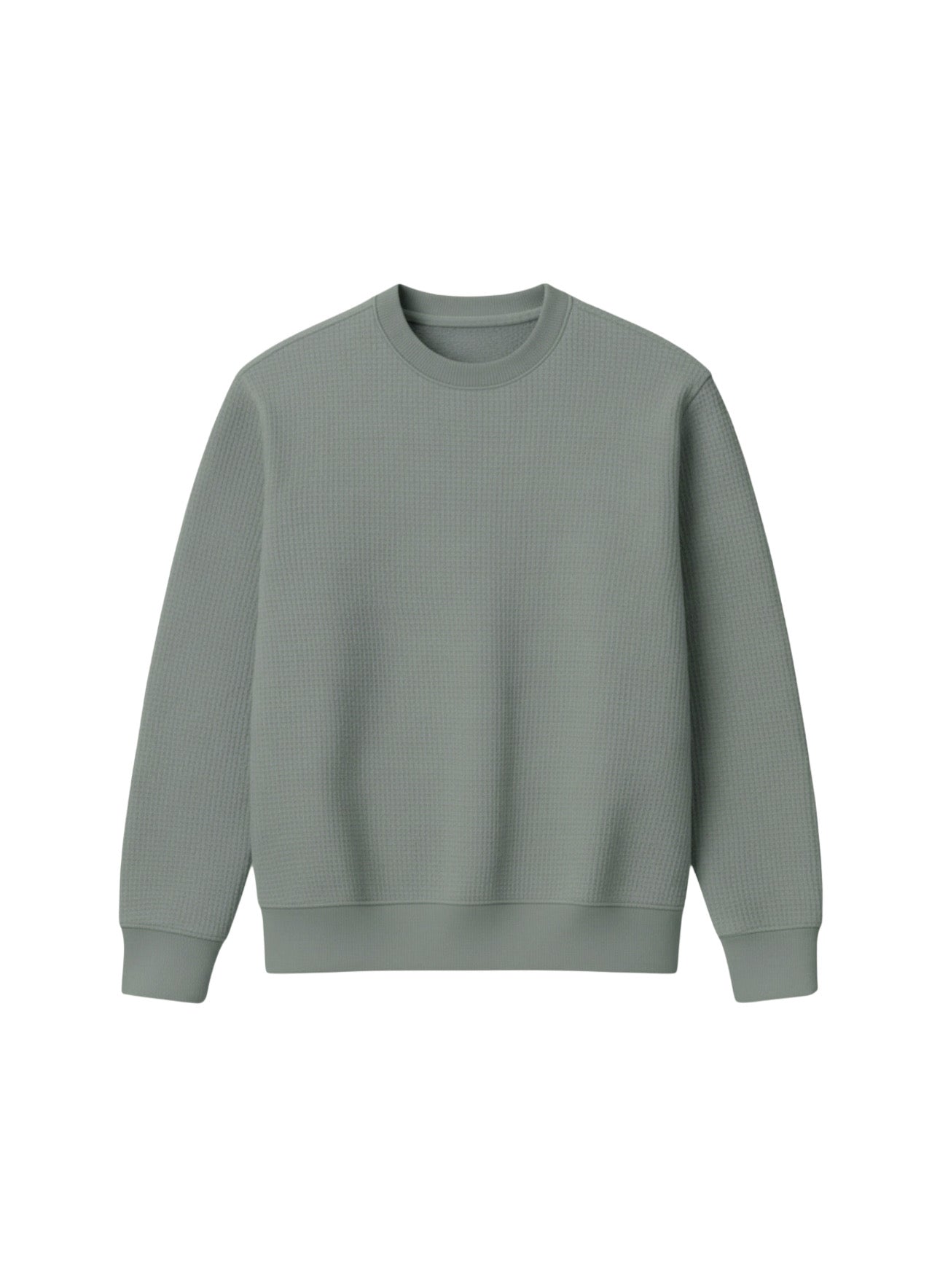 Waffle Knit Sweat Shirt