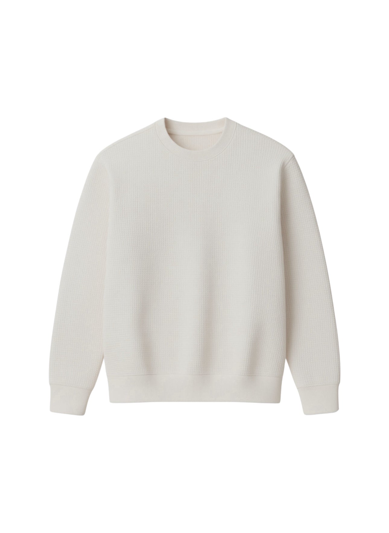 Image of Waffle Knit Sweat Shirt