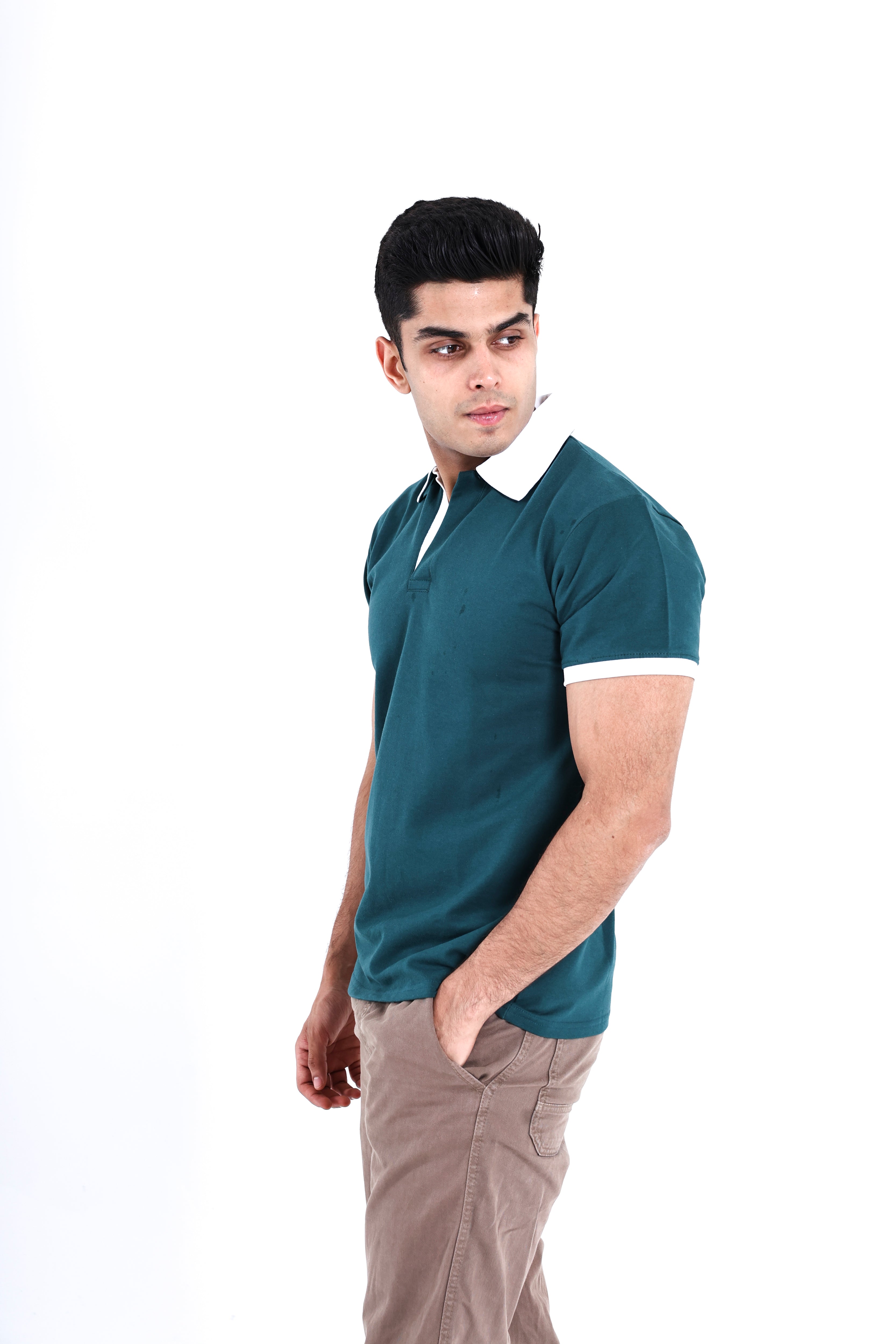 Image of Emerald Green Polo T-Shirt
