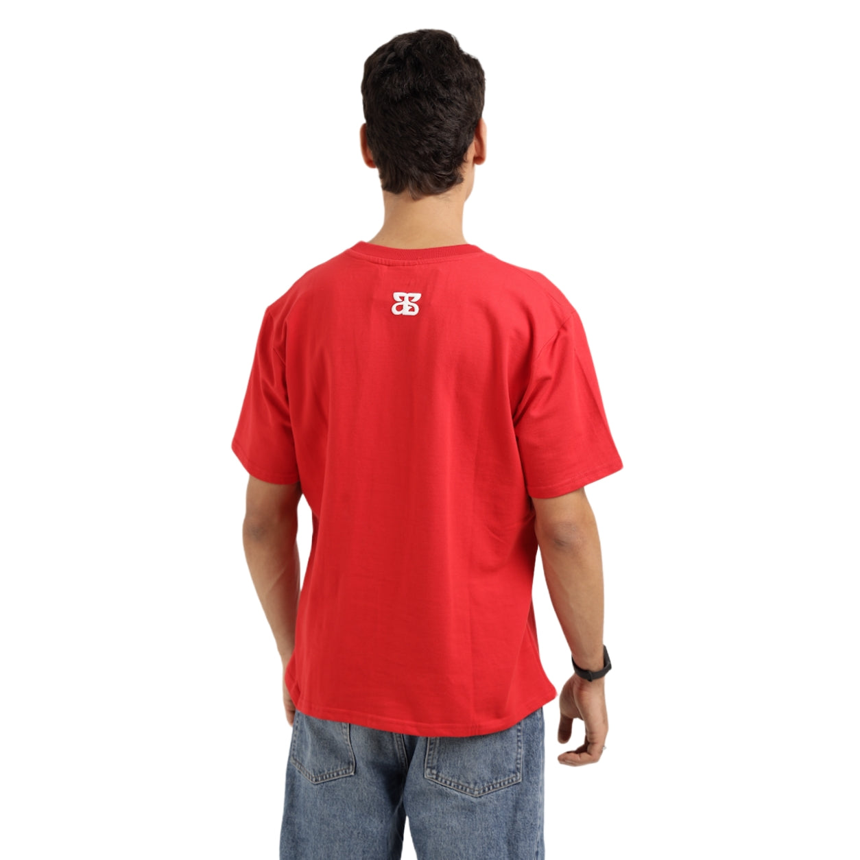 Original Character Red Oversized T-Shirt