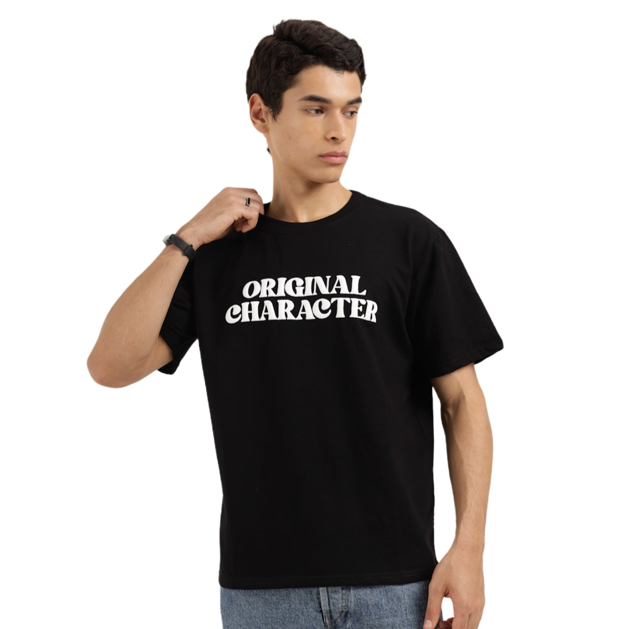 Image of Original Character Black Oversized T-Shirt