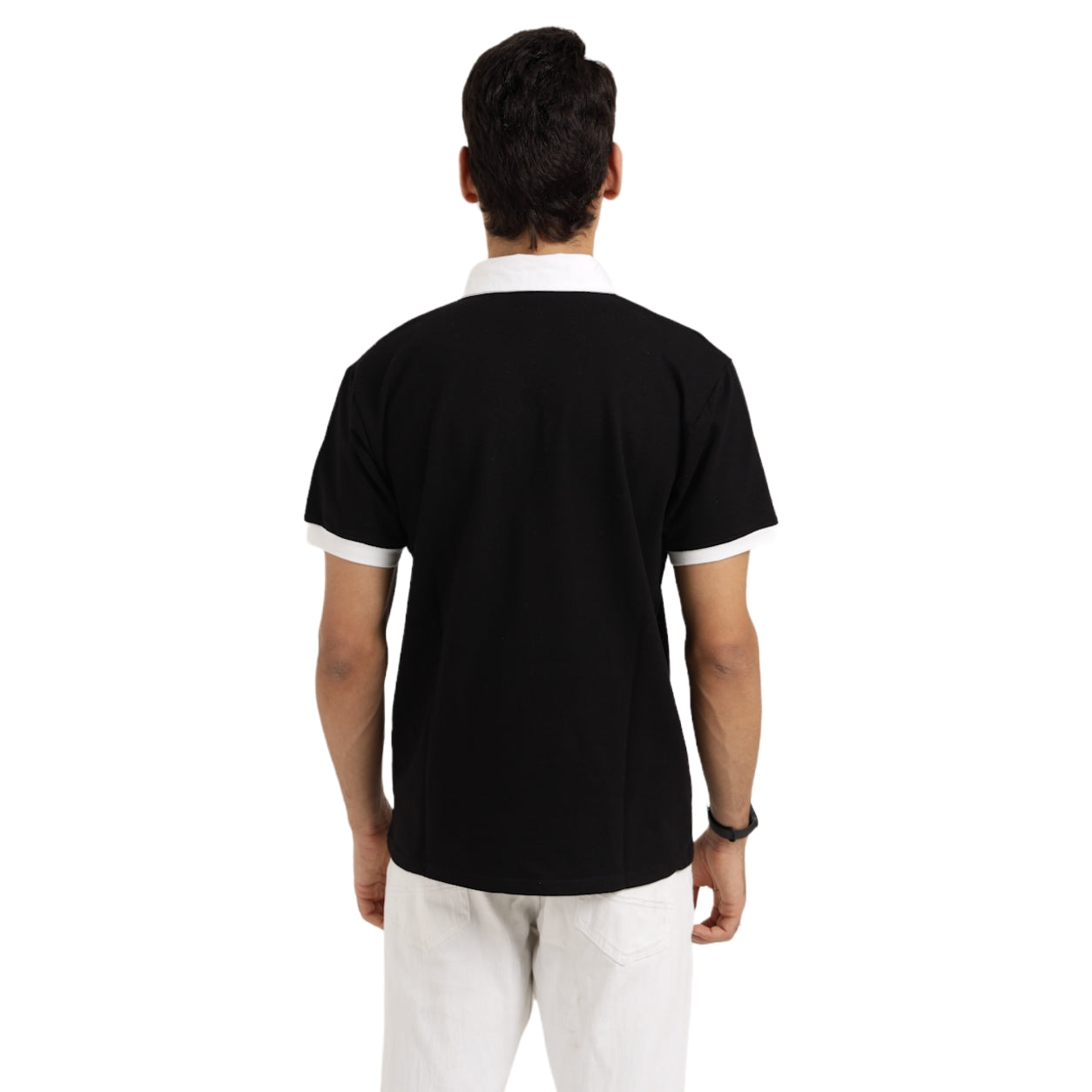 Image of Black Polo T-Shirt