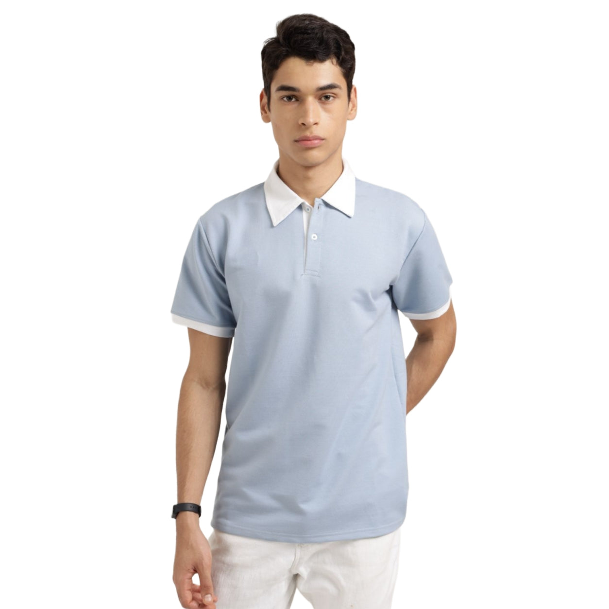 Indigo Denim Polo T-Shirt