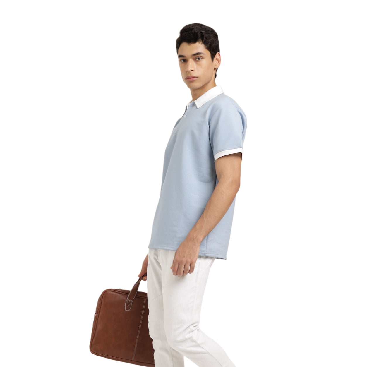 Indigo Denim Polo T-Shirt
