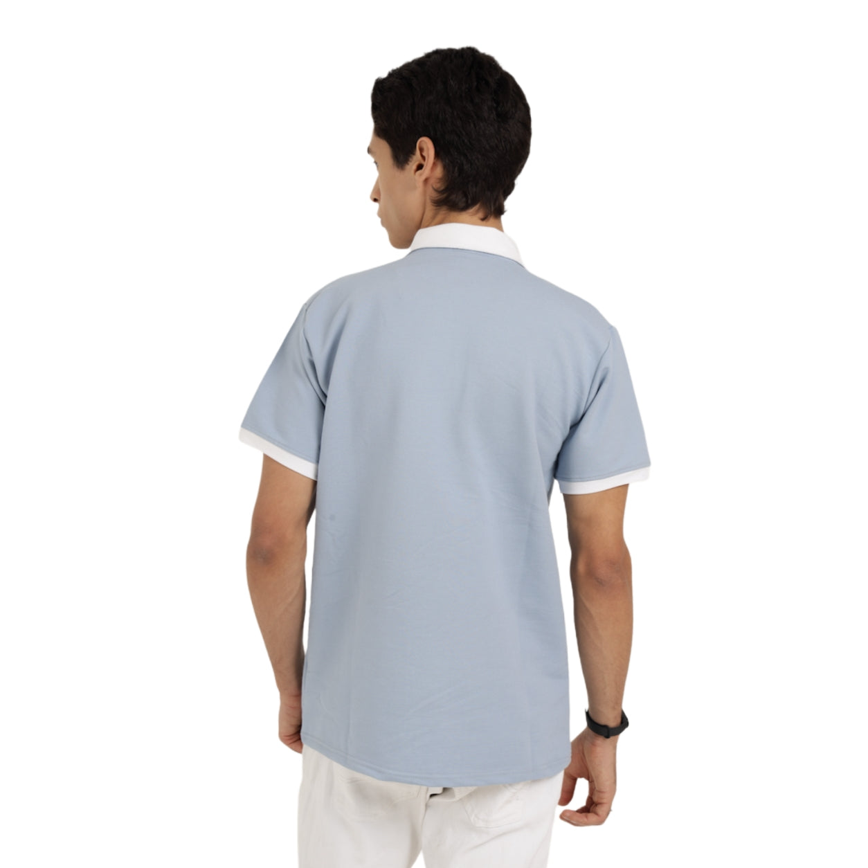 Image of Indigo Denim Polo T-Shirt