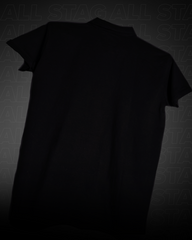 BLACK UNISEX POLO T-SHIRT