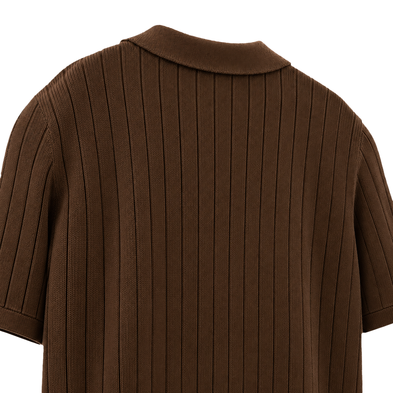 Image of Old Money Knitted Brown Polo