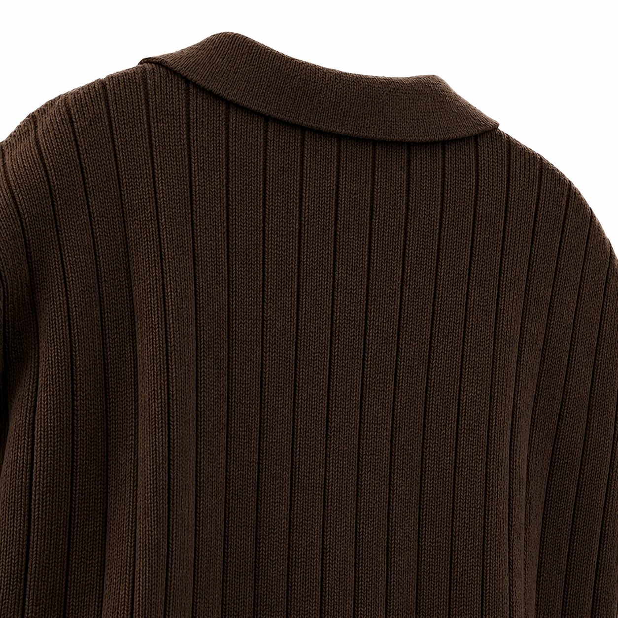 Image of Old Money Knitted Brown Polo