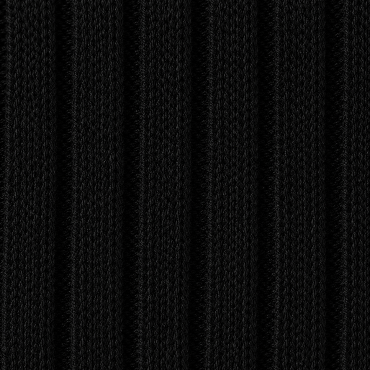 Image of Old Money Knitted Black Polo