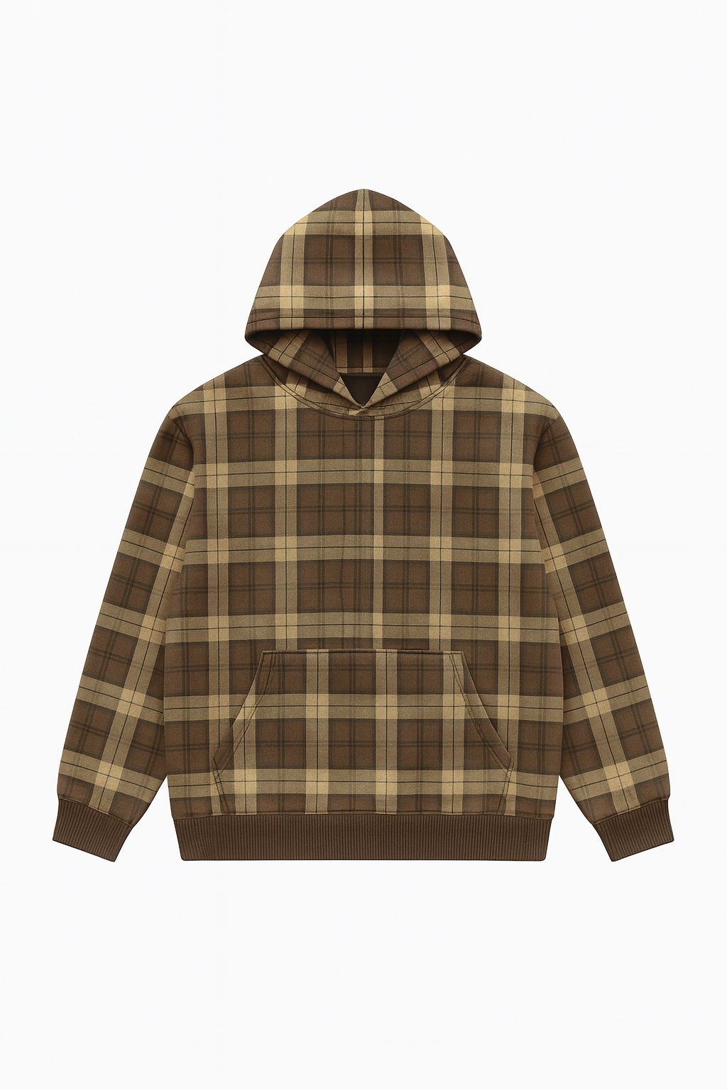 Mocha Plaid Hoodie