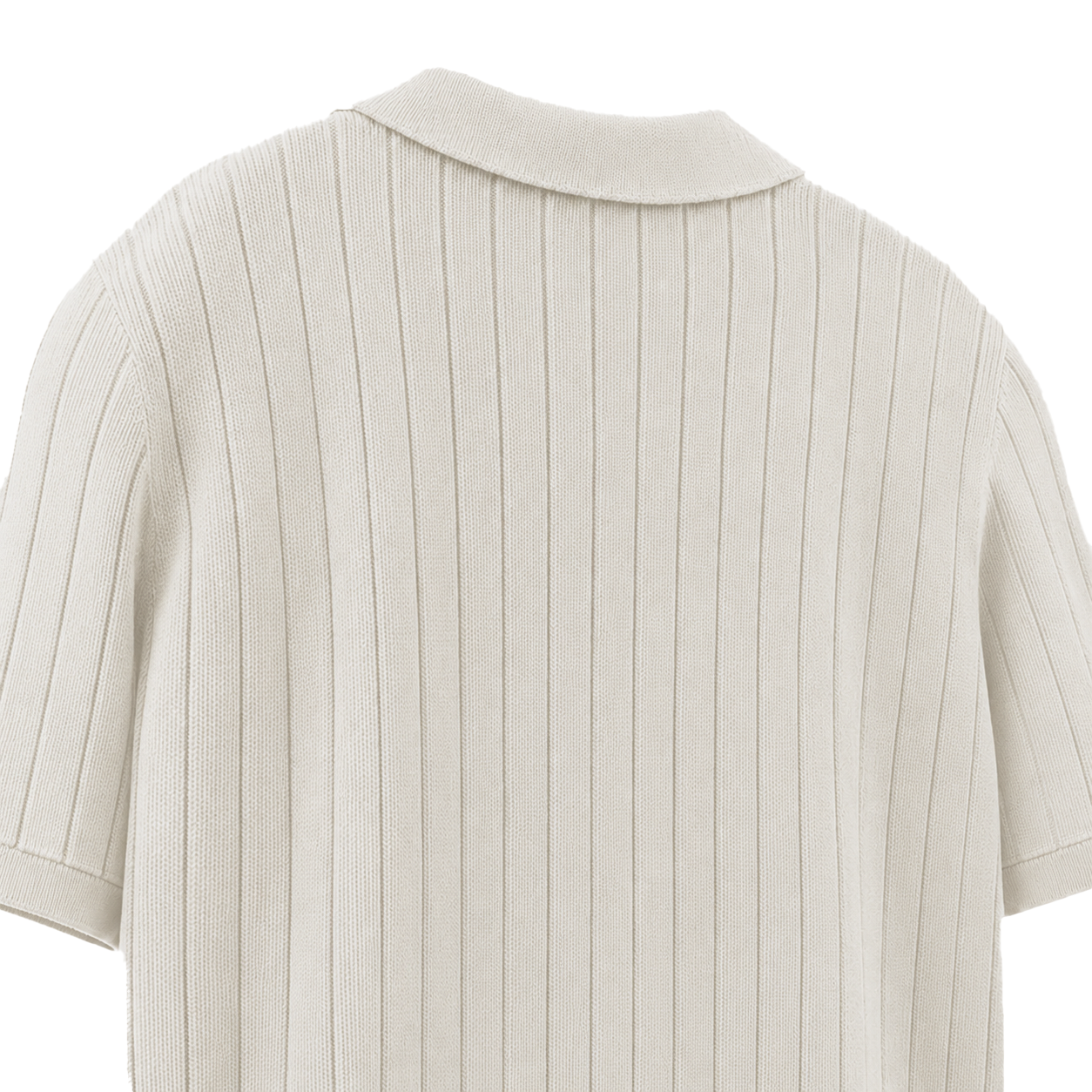 Old Money Knitted White Polo