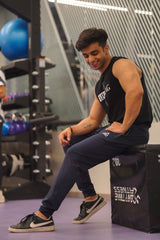 Navy Blue Track Pants