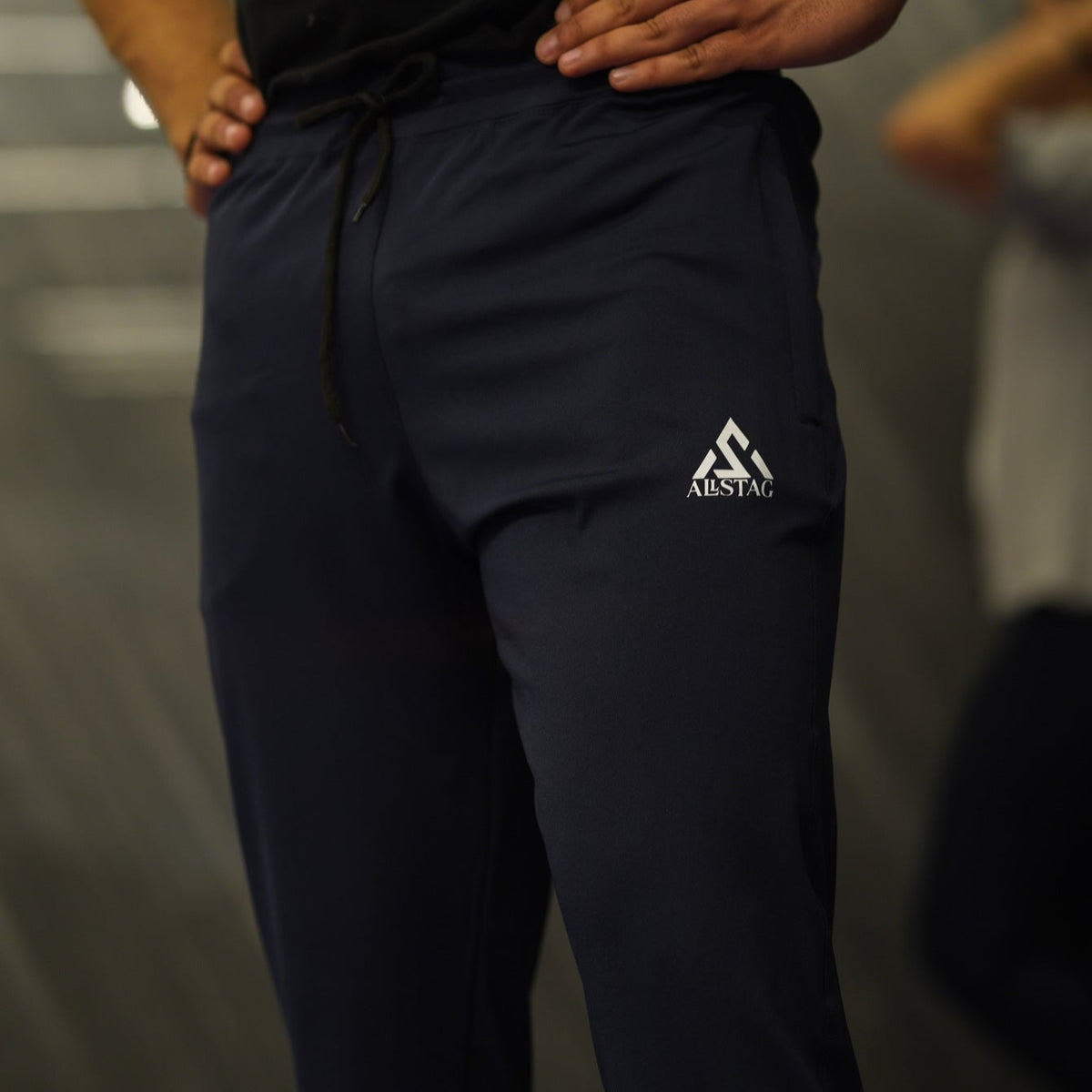 Navy Blue Track Pants